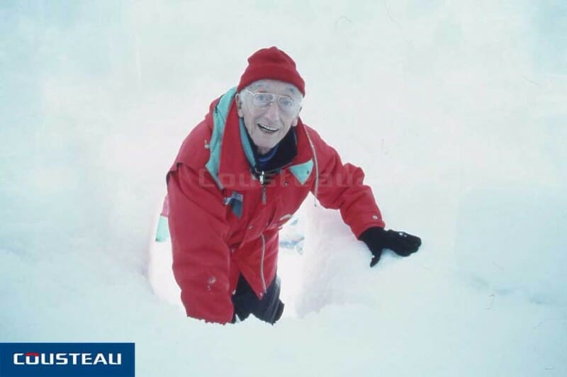 cousteau in ice